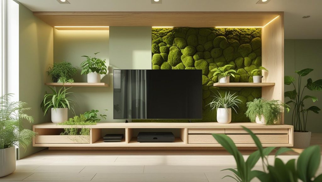 TV unit_ Biophilic Design_ Bringing Nature Indoors-4