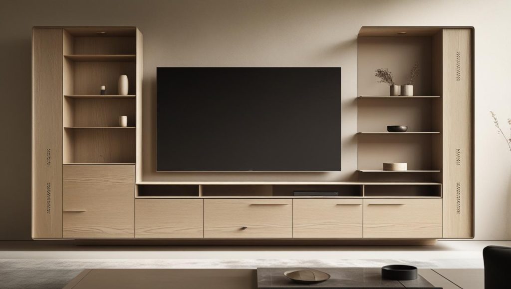 TV unit_ Functional Minimalism_ Less Clutter, More Life-3