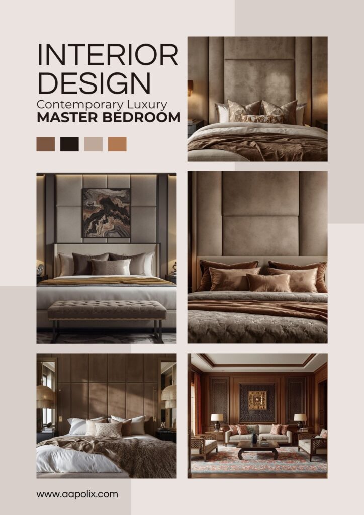 Interior Design Concept Poster Mood board